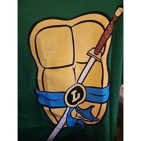 Teenage Mutant Ninja Turtles Leonardo Costume Shirt New 2XL Excellent CR6 - Picture 1 of 8